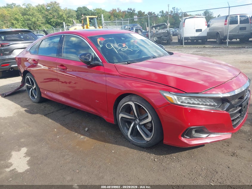 2021 HONDA ACCORD SPORT 2.0T | 1HGCV2F37MA033669 | UPCARS