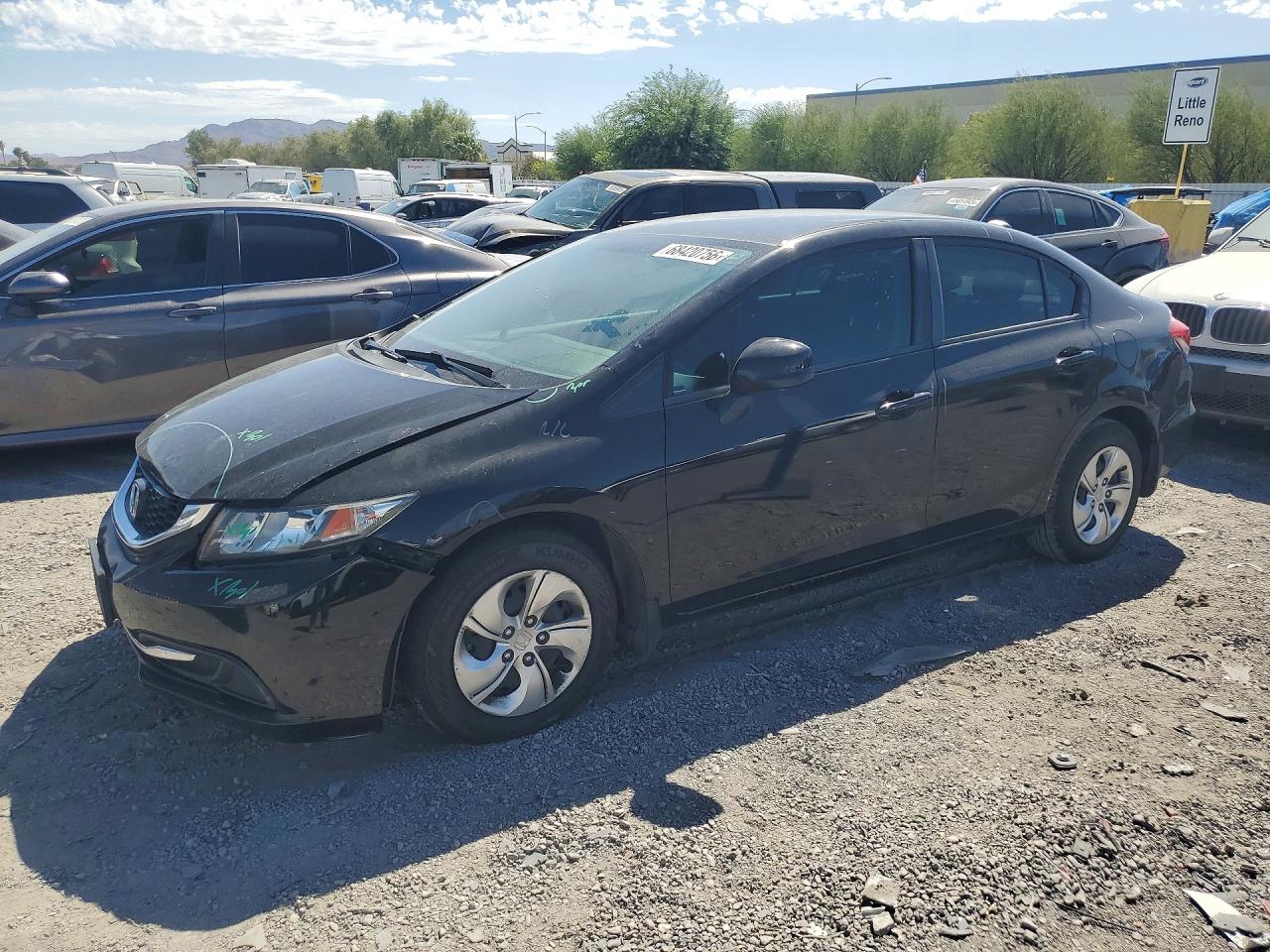 2013 HONDA CIVIC LX | 2HGFB2F5XDH591721 | UPCARS