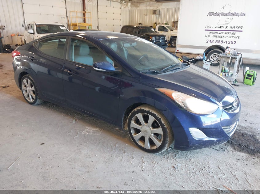 2012 HYUNDAI ELANTRA LIMITED | 5NPDH4AEXCH150474 | UPCARS
