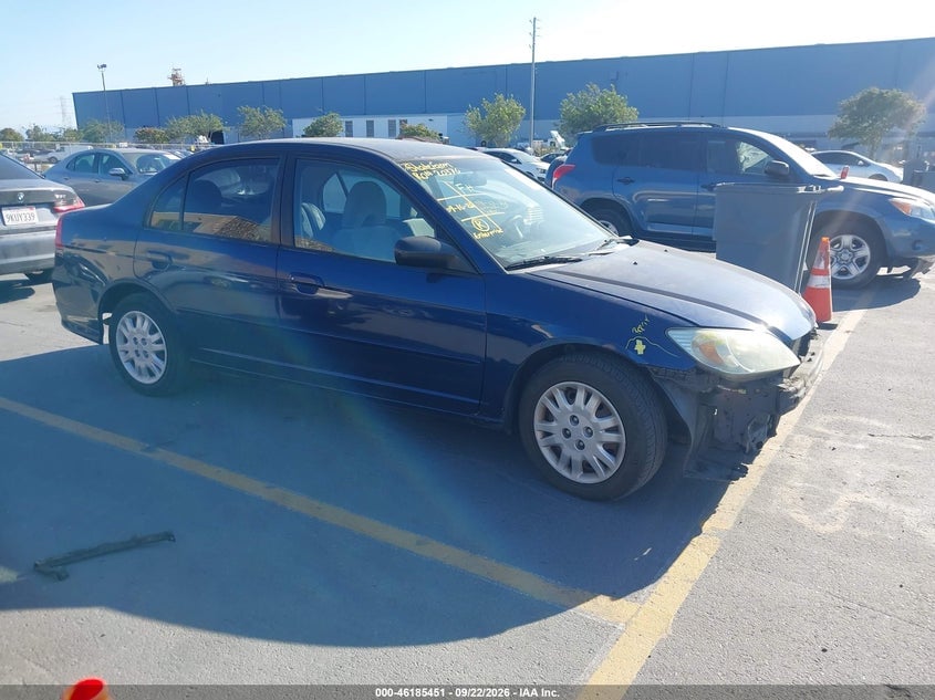 2005 HONDA CIVIC LX | 2HGES16585H510108 | UPCARS