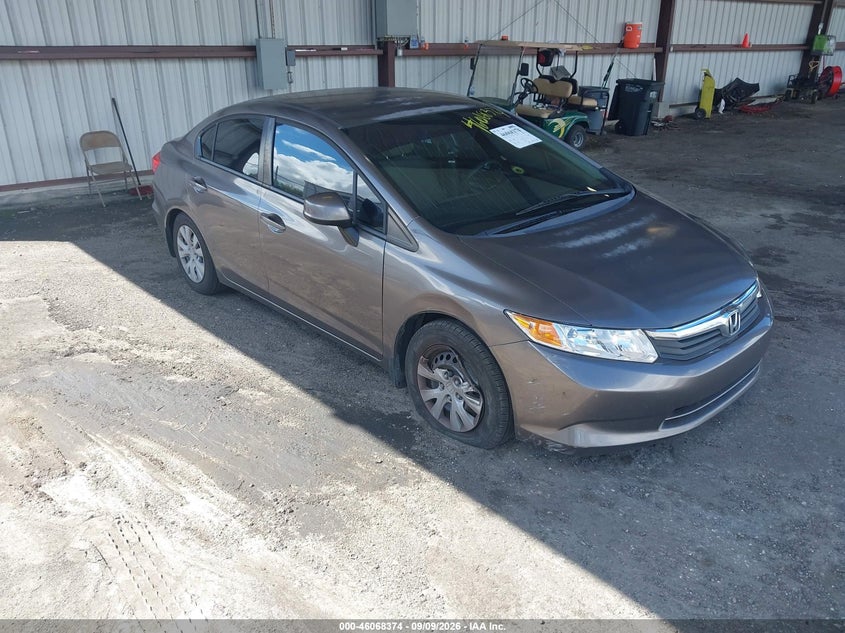 2012 HONDA CIVIC LX | 19XFB2F57CE065197 | UPCARS