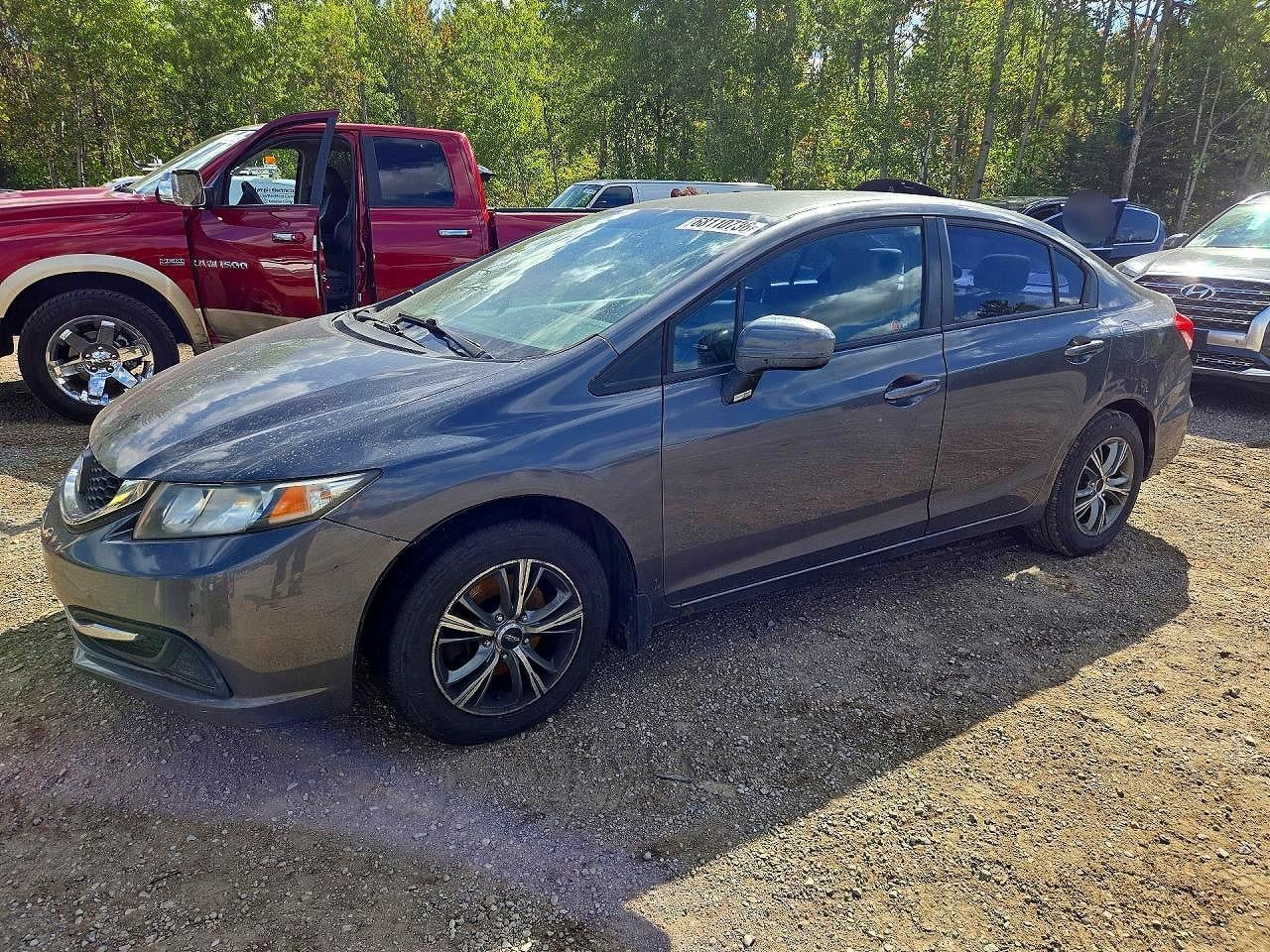 2013 HONDA CIVIC LX | 2HGFB2F42DH106740 | UPCARS