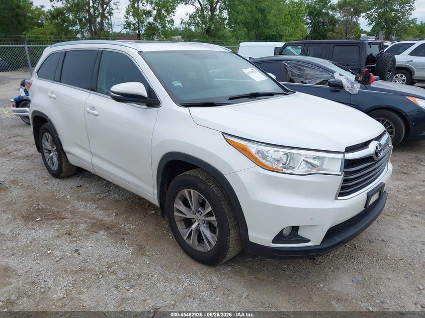 2015 TOYOTA HIGHLANDER XLE V6 | 5TDJKRFH5FS129647 | UPCARS