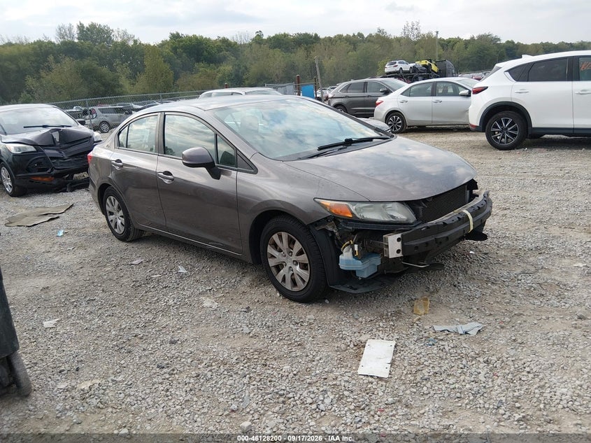 2012 HONDA CIVIC LX | 19XFB2F56CE053672 | UPCARS