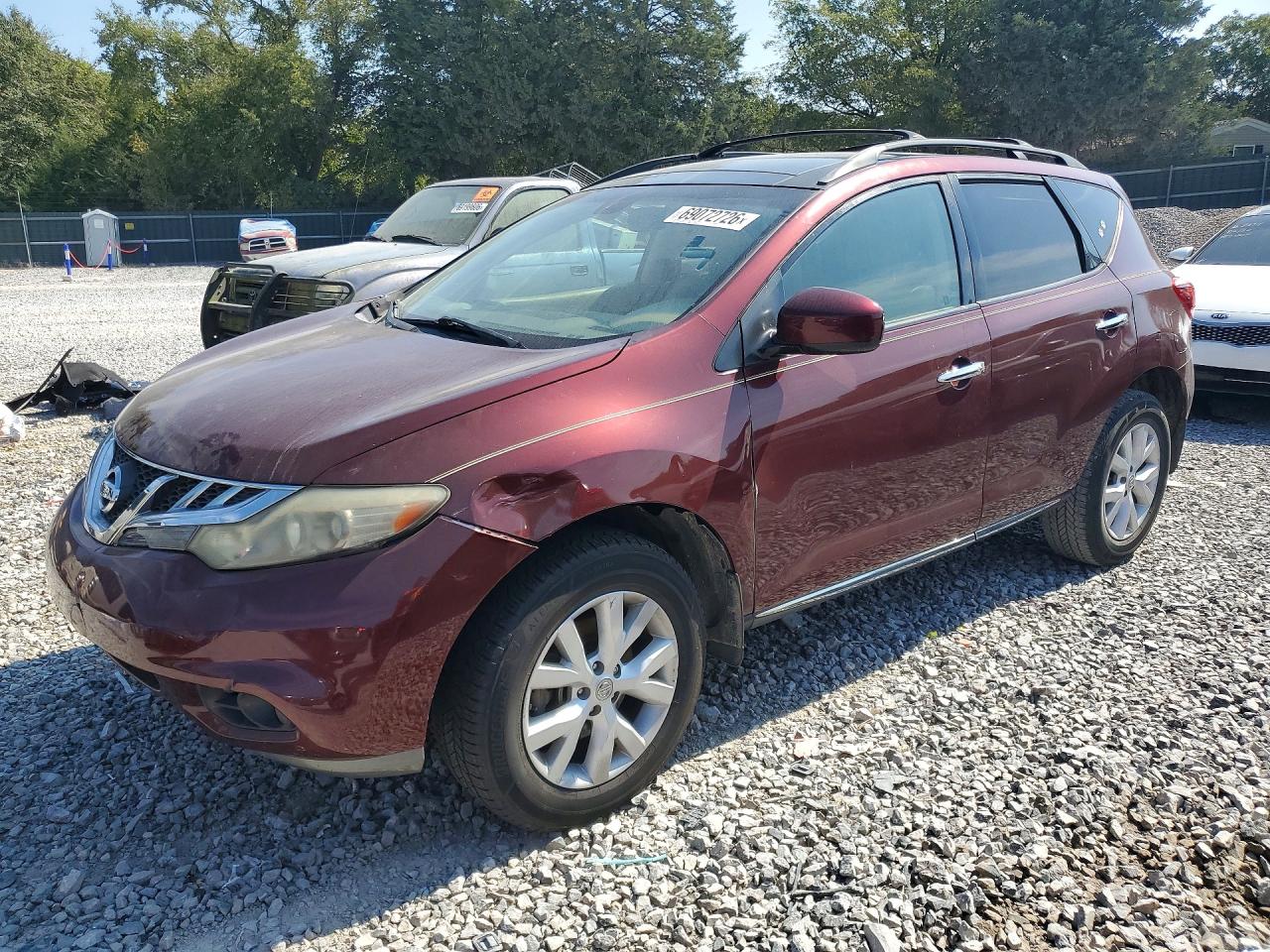 2012 NISSAN MURANO S | JN8AZ1MUXCW102716 | UPCARS