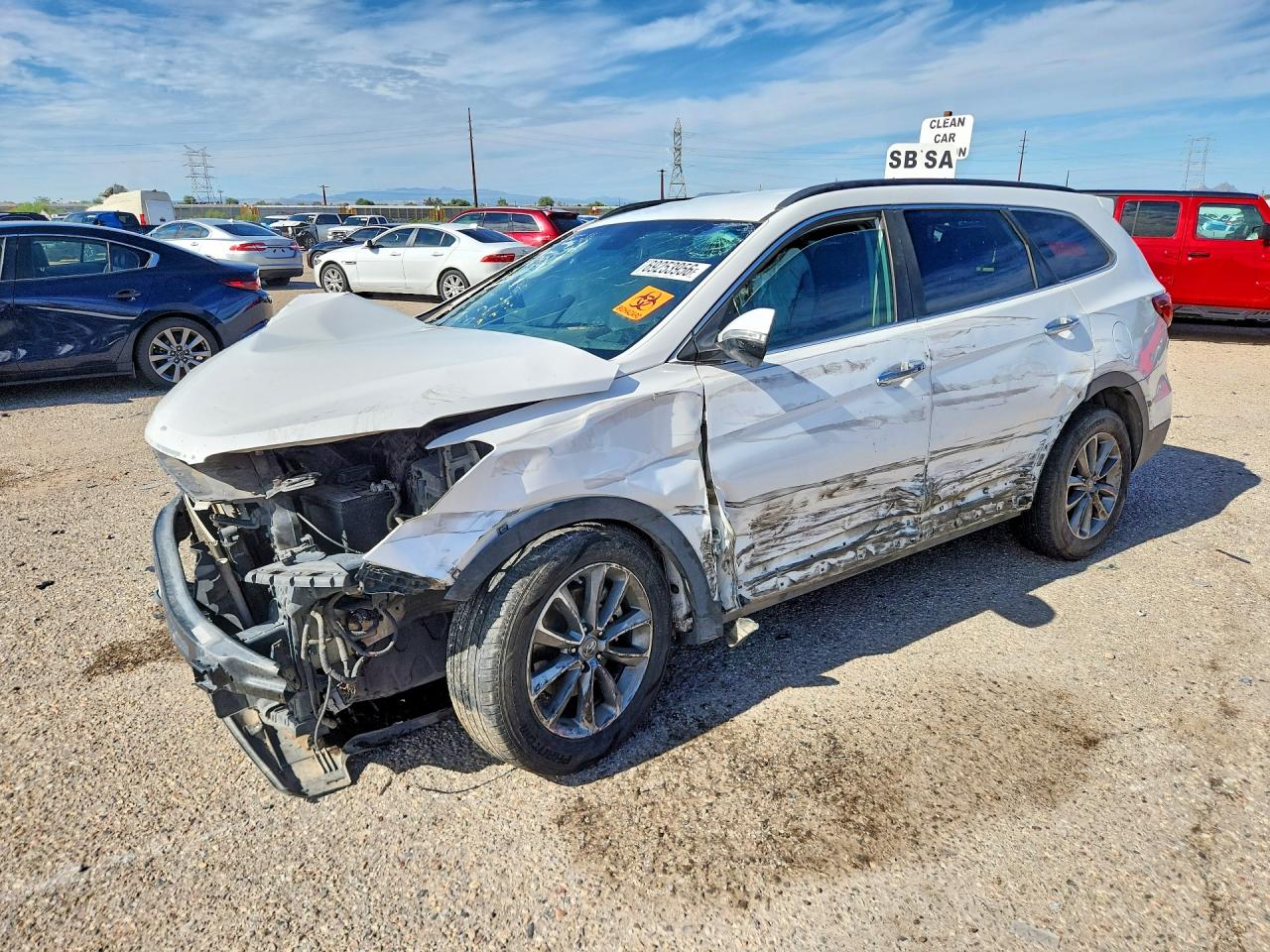 2017 HYUNDAI SANTA FE SE | KM8SN4HF0HU197097 | UPCARS