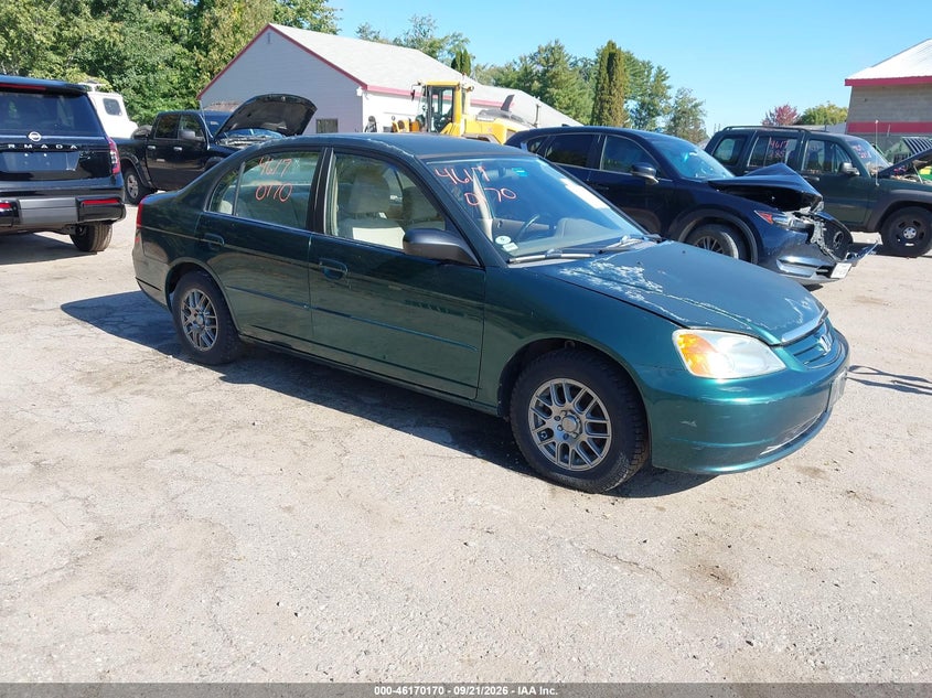 2002 HONDA CIVIC LX | 2HGES16592H522652 | UPCARS