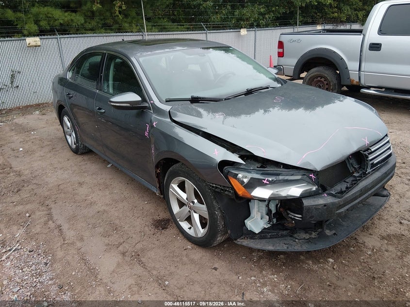 2012 VOLKSWAGEN PASSAT 2.5L SE | 1VWBH7A35CC037807 | UPCARS
