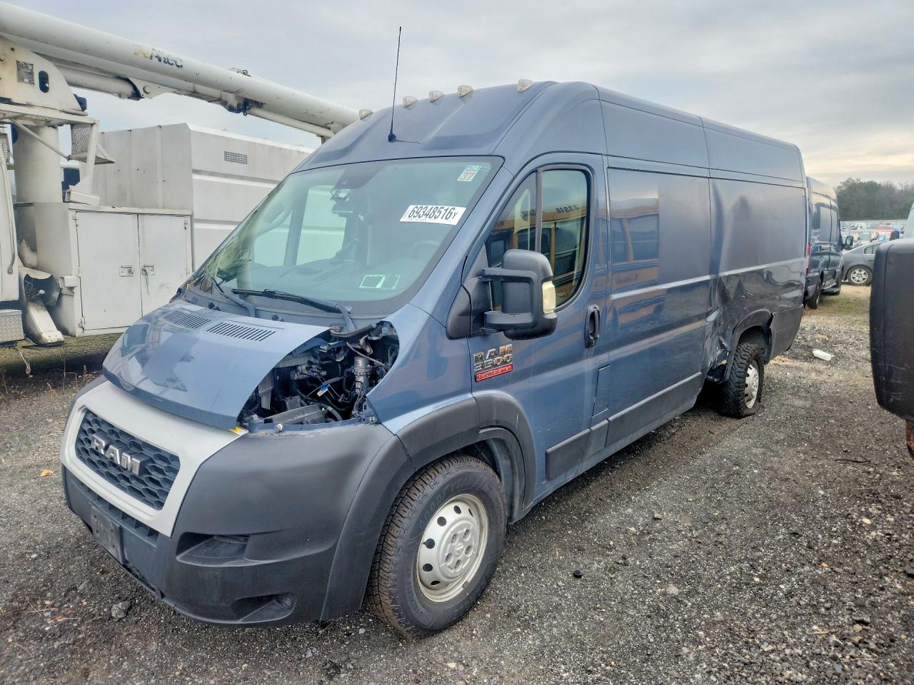 2021 RAM PROMASTER DELIVERY VAN | 3C6MRVJG2ME544987 | UPCARS