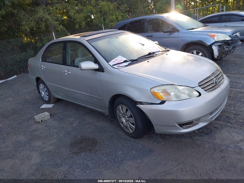 2003 TOYOTA COROLLA LE | 2T1BR38E43C161106 | UPCARS