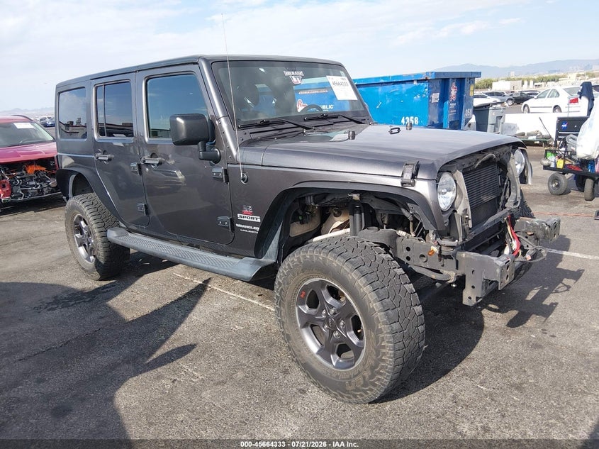 2018 JEEP WRANGLER JK UNLIMITED SPORT S 4X4 | 1C4BJWDGXJL818609 | UPCARS
