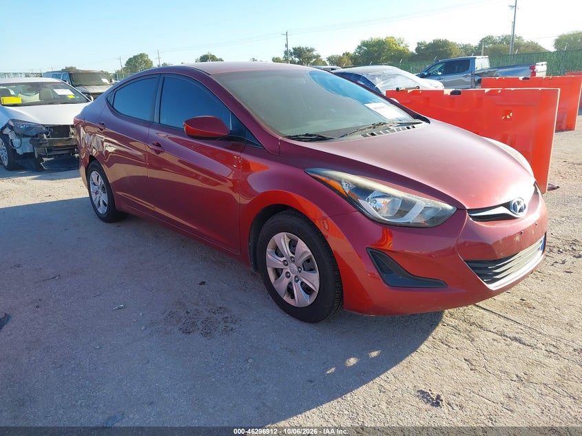 2016 HYUNDAI ELANTRA SE | 5NPDH4AE8GH792326 | UPCARS