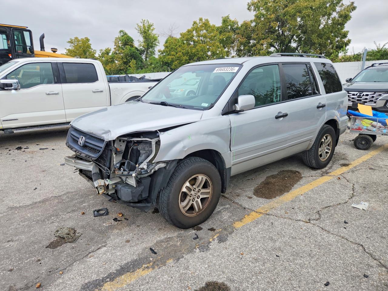 2004 HONDA PILOT EX | 2HKYF18434H587186 | UPCARS