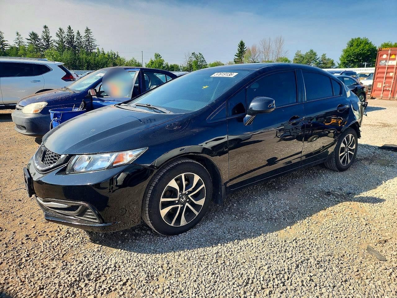 2013 HONDA CIVIC LX | 2HGFB2F55DH025983 | UPCARS