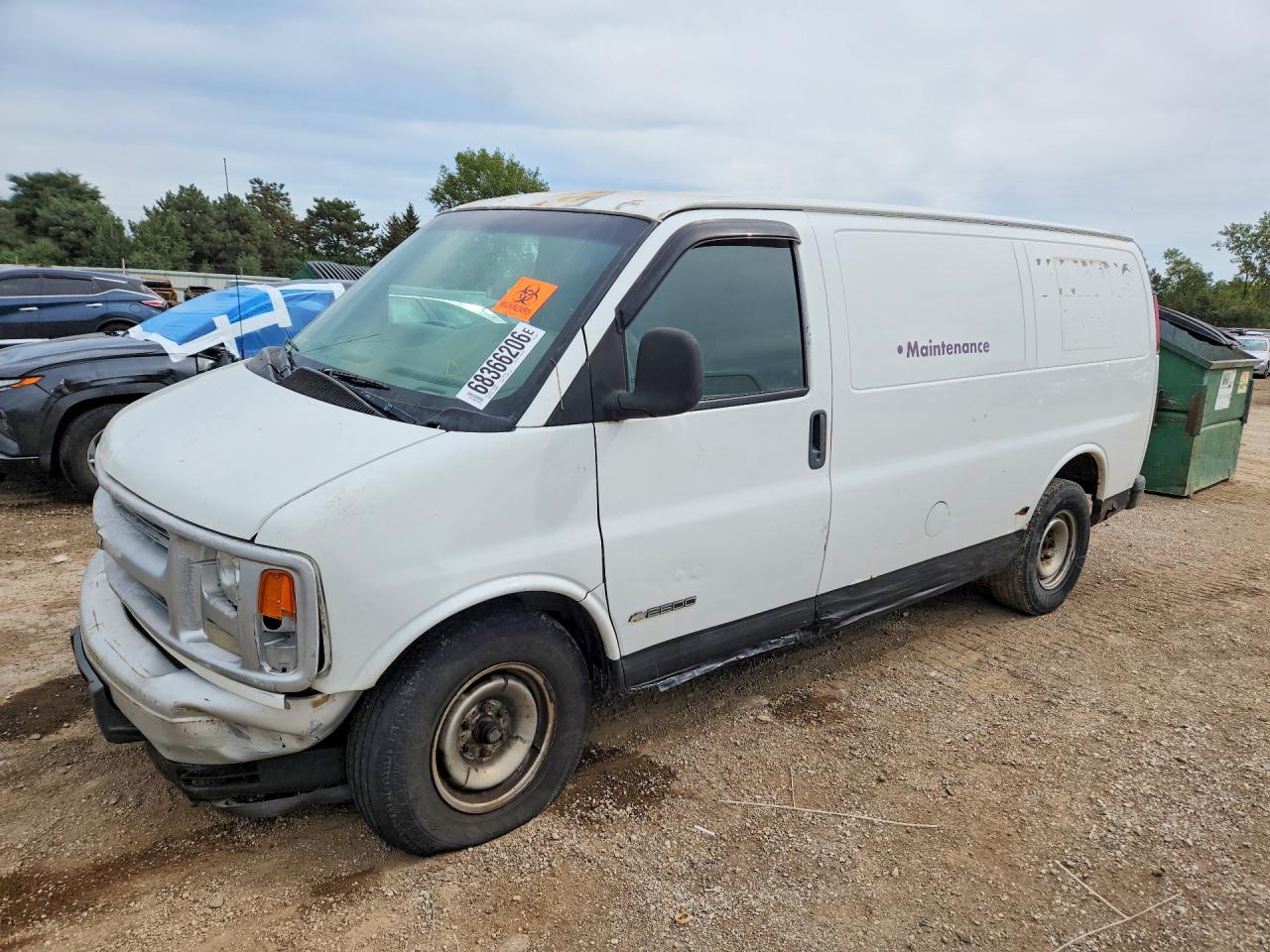 2001 CHEVROLET EXPRESS DELIVERY VAN | 1GCFG25M011138064 | UPCARS