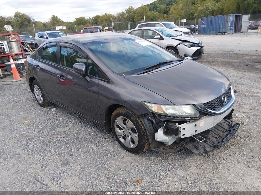 2014 HONDA CIVIC LX | 19XFB2F53EE071744 | UPCARS