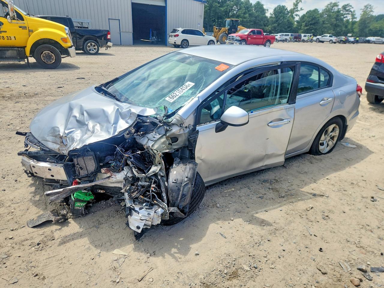 2013 HONDA CIVIC LX | 2HGFB2F55DH575846 | UPCARS