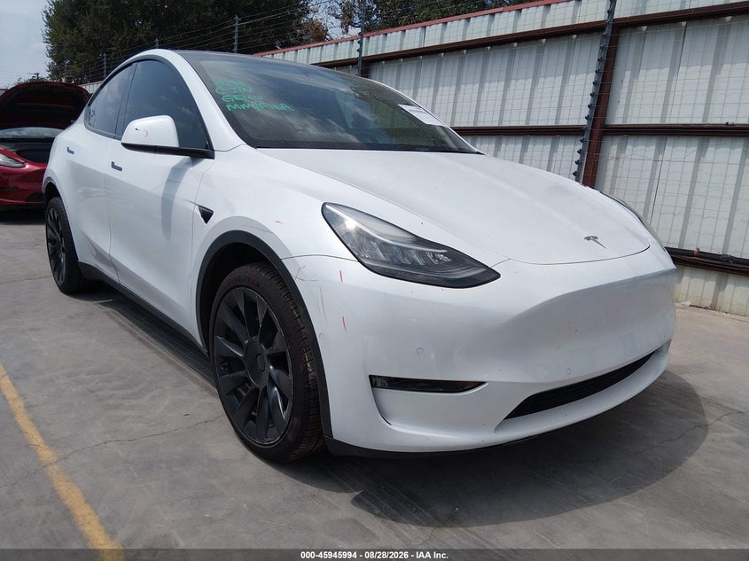 2022 TESLA MODEL Y LONG RANGE DUAL MOTOR ALL-WHEEL DRIVE | 7SAYGDEE5NA014396 | UPCARS