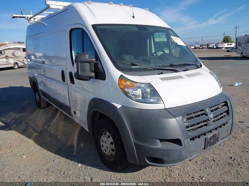2018 RAM PROMASTER 2500 HIGH ROOF 159 WB | 3C6TRVDG3JE136971 | UPCARS