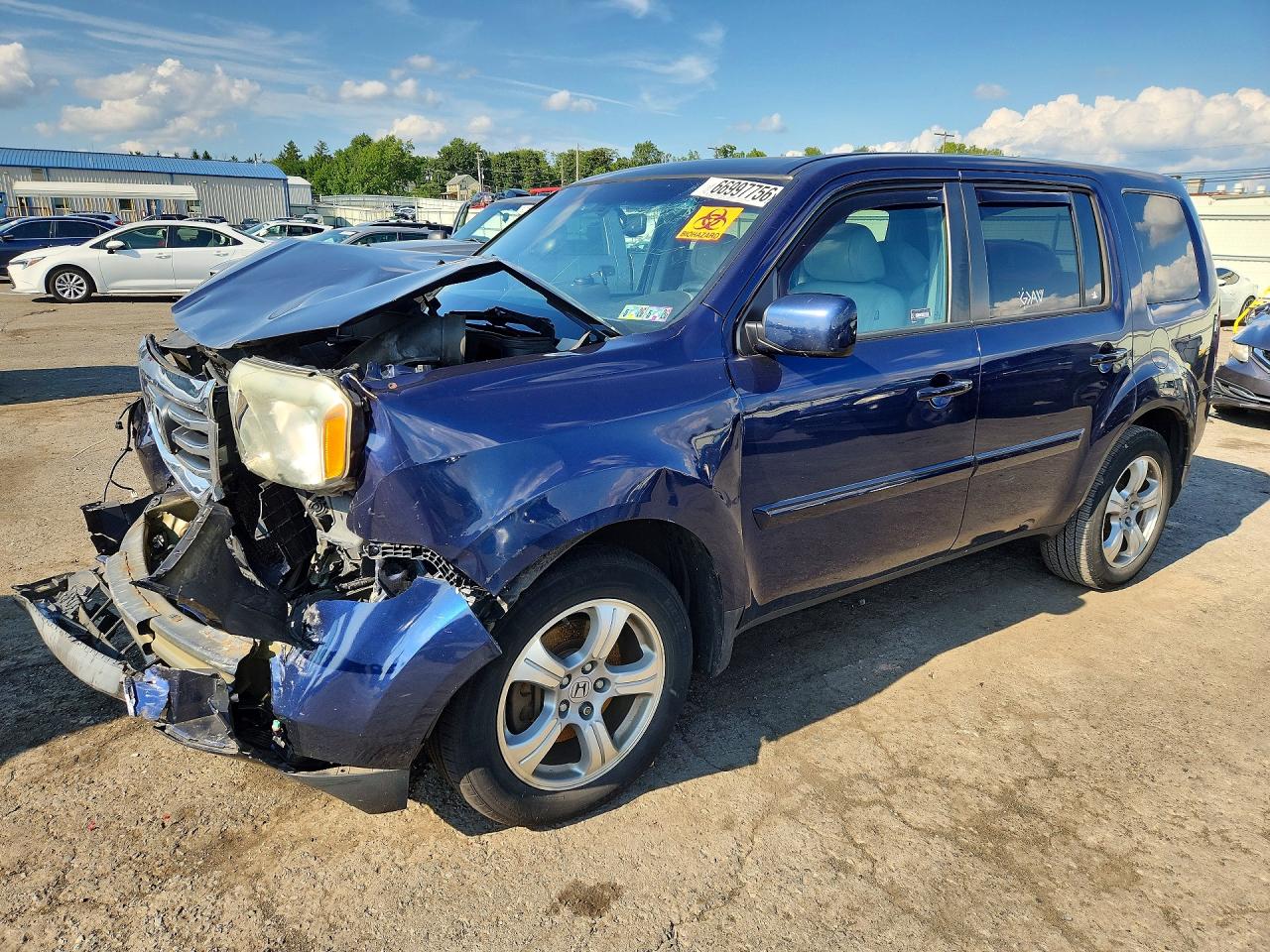 2015 HONDA PILOT EXL | 5FNYF4H52FB070795 | UPCARS