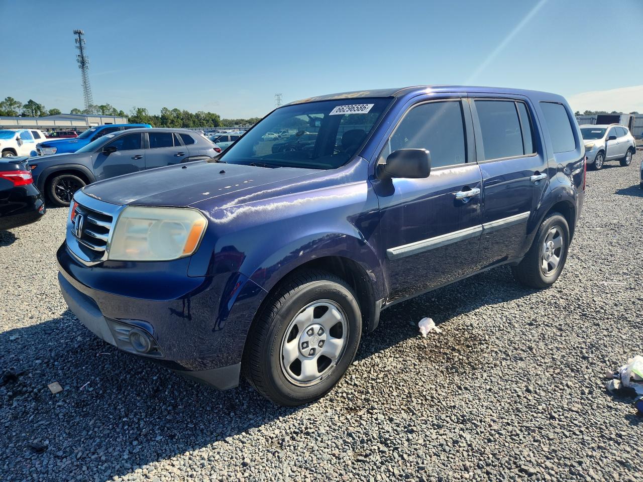 2013 HONDA PILOT LX | 5FNYF3H29DB039721 | UPCARS