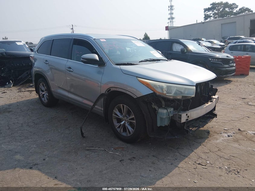 2015 TOYOTA HIGHLANDER XLE V6 | 5TDJKRFH2FS093917 | UPCARS