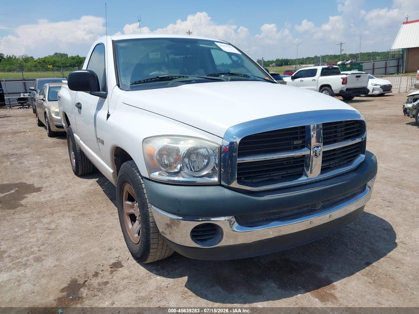 2008 DODGE RAM 1500 ST/SXT | 1D7HA16K78J195119 | UPCARS
