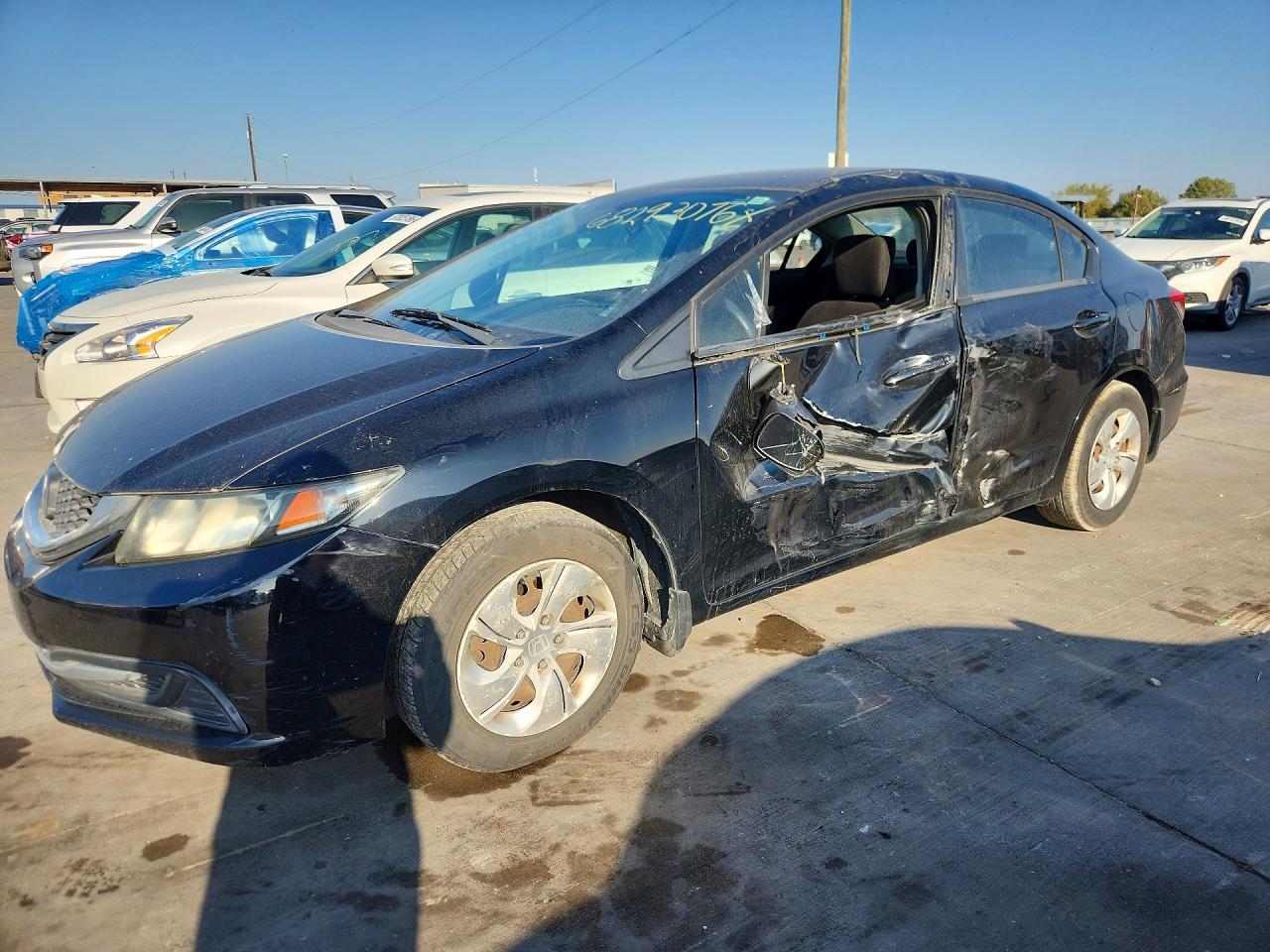 2013 HONDA CIVIC LX | 19XFB2F55DE062722 | UPCARS
