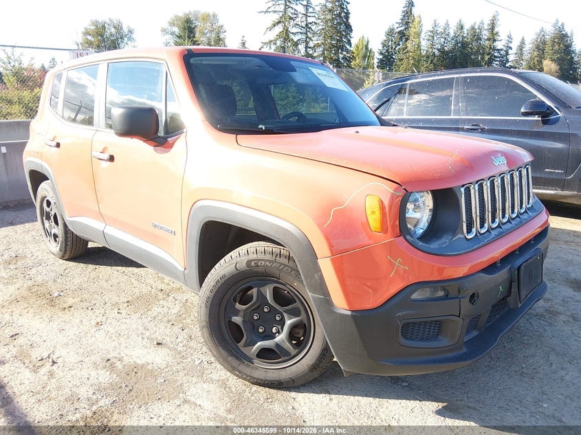 2016 JEEP RENEGADE SPORT | ZACCJAAW8GPD84519 | UPCARS