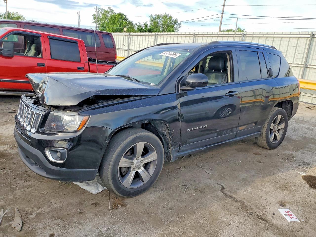 2017 JEEP COMPASS LATITUDE | 1C4NJDEB8HD192485 | UPCARS