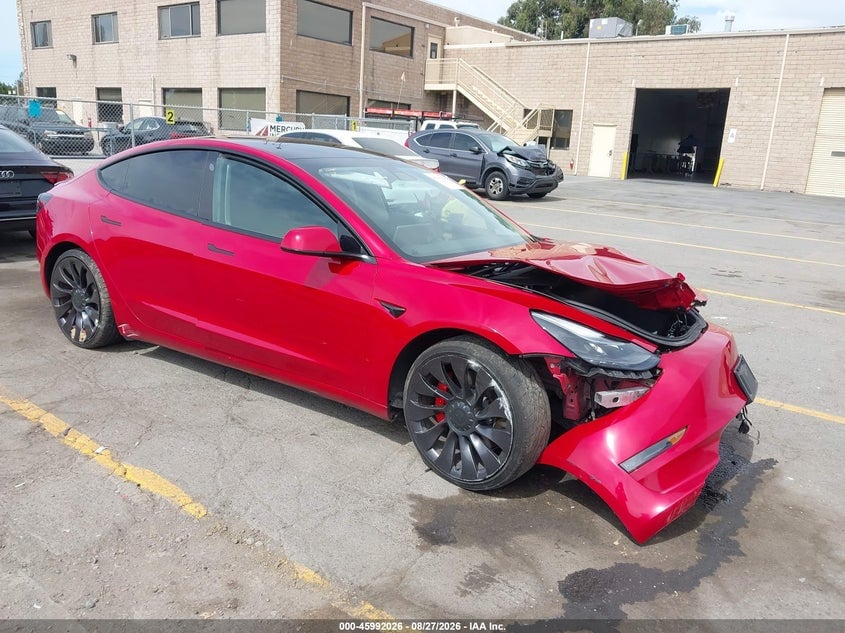 2022 TESLA MODEL 3 PERFORMANCE DUAL MOTOR ALL-WHEEL DRIVE | 5YJ3E1EC3NF131357 | UPCARS
