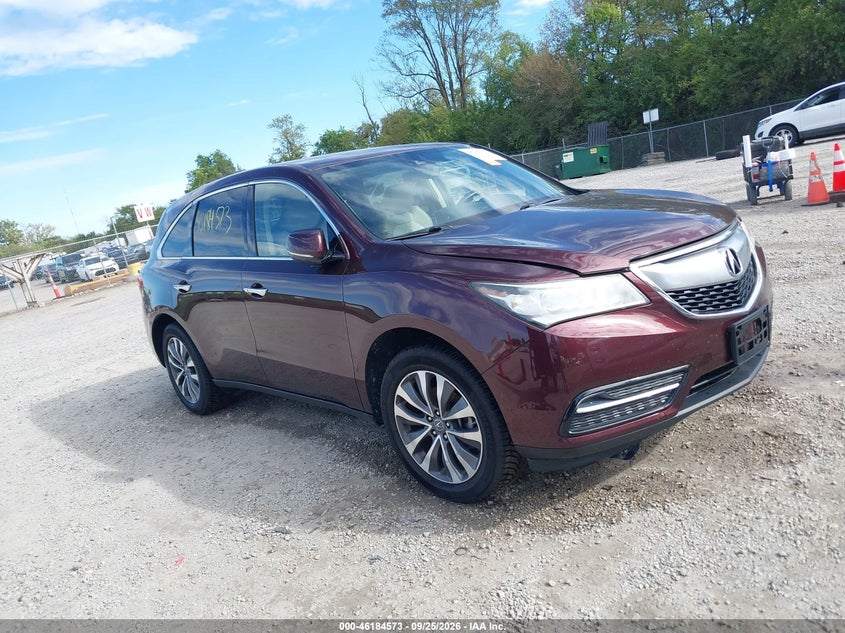 2016 ACURA MDX TECHNOLOGY   ACURAWATCH PLUS PACKAGES/TECHNOLOGY PACKAGE | 5FRYD4H4XGB023768 | UPCARS