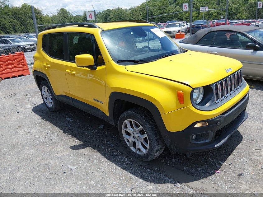 2016 JEEP RENEGADE LATITUDE | ZACCJBBT5GPD08699 | UPCARS