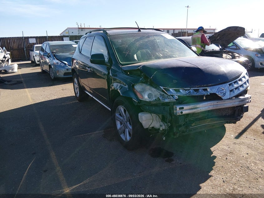 2007 NISSAN MURANO SL | JN8AZ08W37W648124 | UPCARS