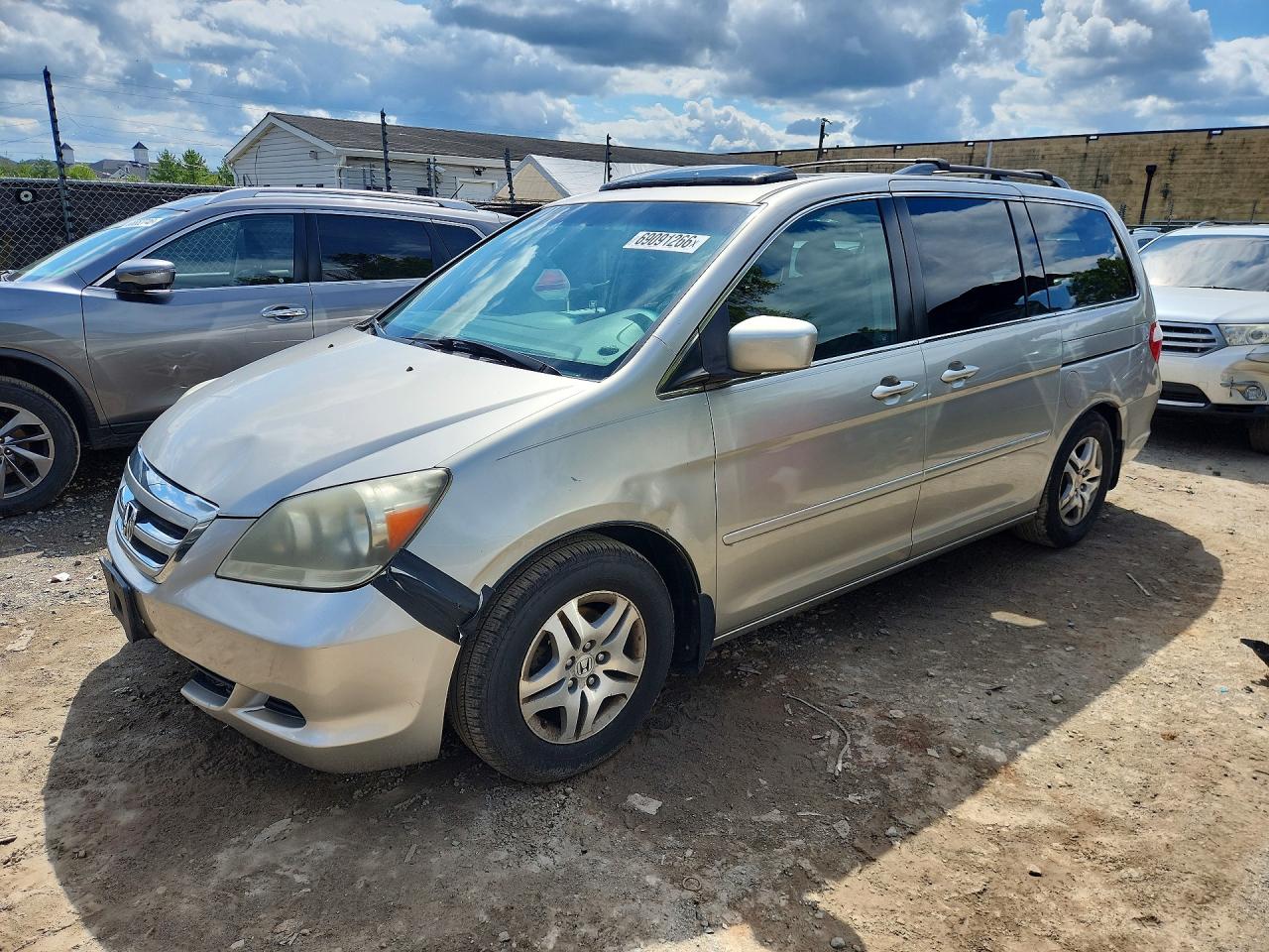 2007 HONDA ODYSSEY EX WITH LEATHER (WITH RES) | 5FNRL38737B414676 | UPCARS