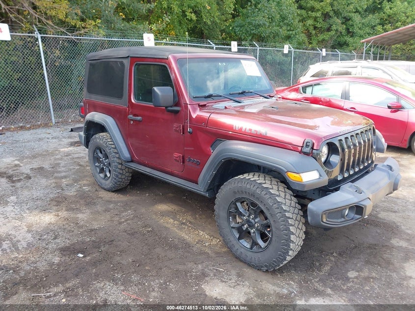 2021 JEEP WRANGLER WILLYS SPORT 4X4 | 1C4GJXAN6MW750665 | UPCARS