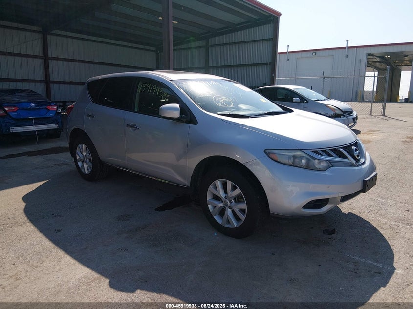 2012 NISSAN MURANO S | JN8AZ1MU5CW108309 | UPCARS