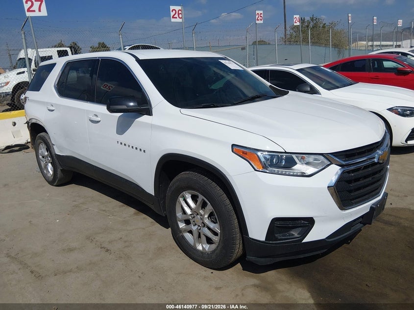 2021 CHEVROLET TRAVERSE FWD LS | 1GNERFKW7MJ236801 | UPCARS
