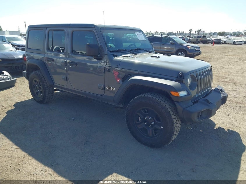 2018 JEEP WRANGLER UNLIMITED SPORT 4X4 | 1C4HJXDNXJW193447 | UPCARS