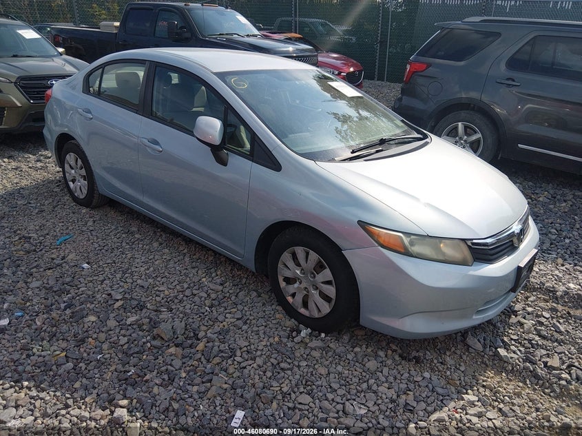 2012 HONDA CIVIC LX | 19XFB2F5XCE078879 | UPCARS