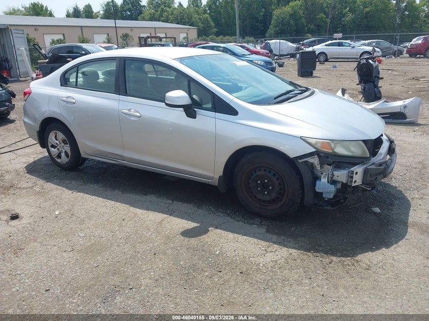 2013 HONDA CIVIC LX | 2HGFB2F59DH560573 | UPCARS
