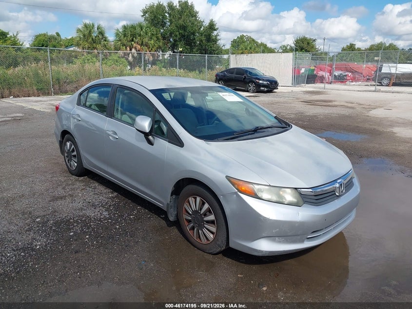 2012 HONDA CIVIC LX | 2HGFB2F50CH305020 | UPCARS