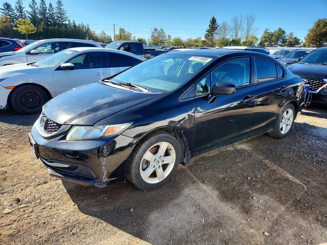 2014 HONDA CIVIC LX | 2HGFB2E55EH026215 | UPCARS