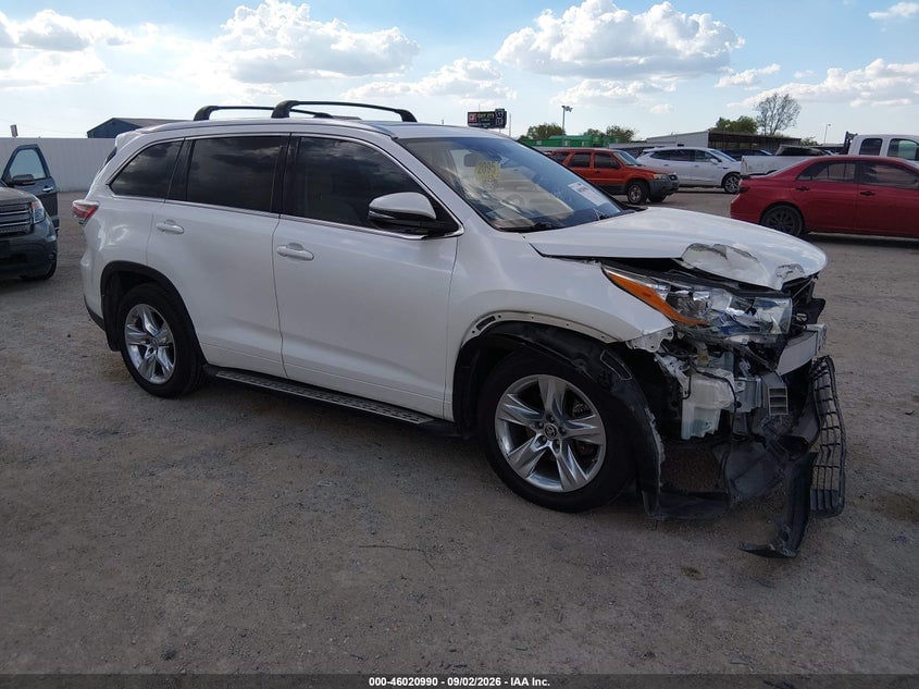 2016 TOYOTA HIGHLANDER LIMITED PLATINUM V6 | 5TDYKRFH0GS134612 | UPCARS