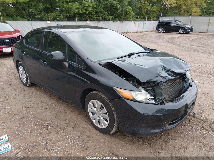 2012 HONDA CIVIC LX | 2HGFB2F52CH524853 | UPCARS
