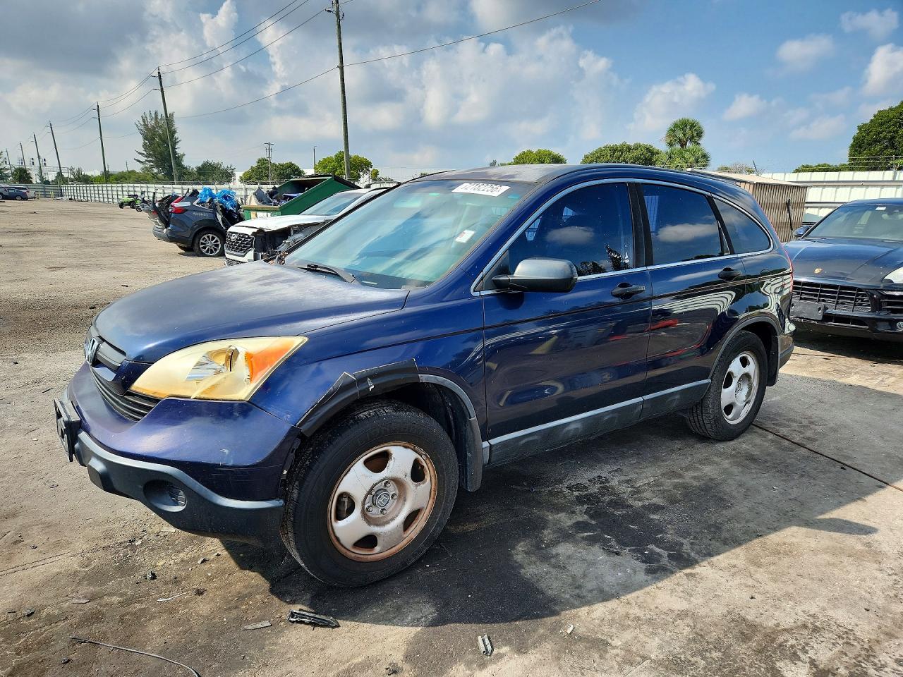 2007 HONDA CRV LX | 5J6RE38347L001096 | UPCARS