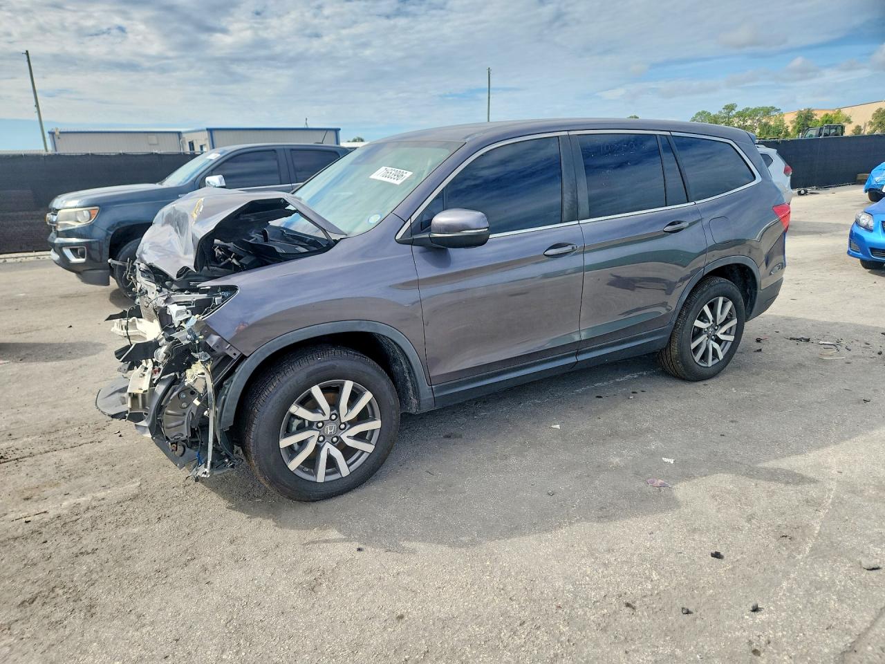 2021 HONDA PILOT EX | 5FNYF5H39MB027525 | UPCARS