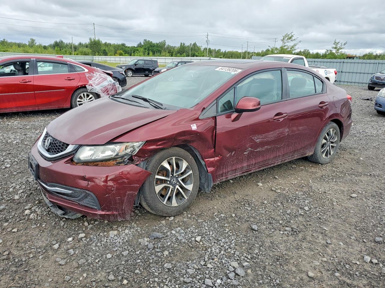 2013 HONDA CIVIC LX | 2HGFB2F50DH046708 | UPCARS