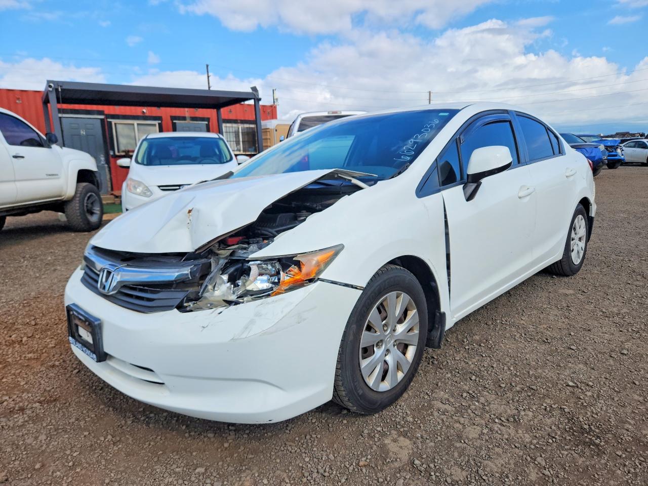 2012 HONDA CIVIC LX | 2HGFB2F58CH565844 | UPCARS