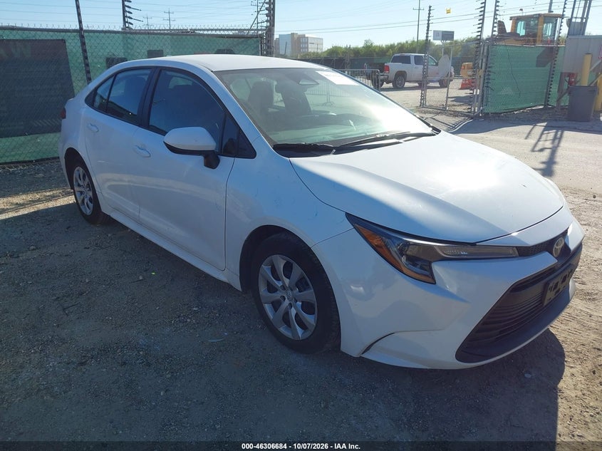 2025 TOYOTA COROLLA LE | 5YFB4MDE9SP322333 | UPCARS